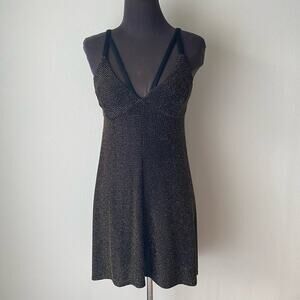 Marciano sz‎ S cut out metallic shift dress